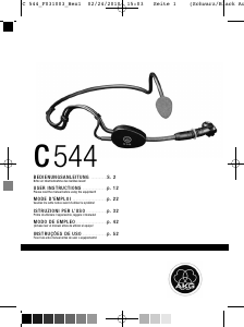 Manual AKG C 544 Microfone