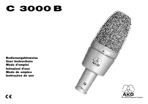 Bedienungsanleitung AKG C 3000 B Mikrofon