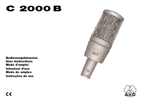 Handleiding AKG C 2000 B Microfoon