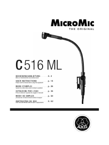 Manual AKG C 516 ML MicroMic Microphone