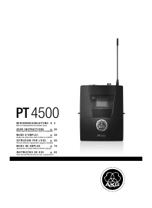 Handleiding AKG PT 4500 Bodypack Receiver