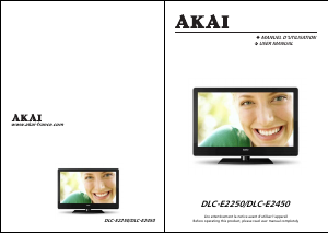 Mode d’emploi Akai DLC-E2250 Téléviseur LED