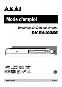 Mode d’emploi Akai DV-R4400SS Système home cinéma
