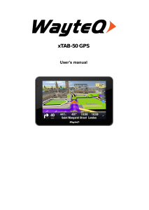 Bruksanvisning WayteQ xTAB 50 GPS Bilnavigator
