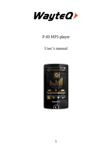 Manual WayteQ P-60 Mp3 Player