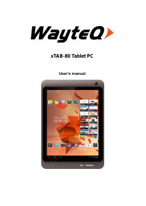 Handleiding WayteQ xTAB 80 Tablet