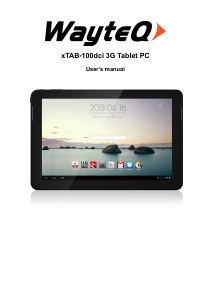 Manual WayteQ xTAB 100dci 3G Tablet