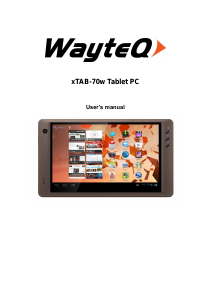 Manual WayteQ xTAB 70w Tablet