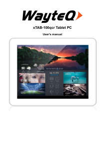 Handleiding WayteQ xTAB 100qcr Tablet