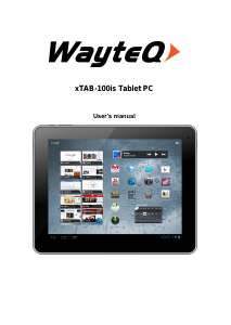 Handleiding WayteQ xTAB 100is Tablet