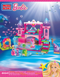 Manuale Mega Bloks set 80241 Barbie Castello subacqueo di Barbie