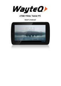 Handleiding WayteQ xTAB 700dc Tablet