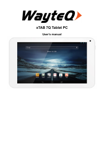 Handleiding WayteQ xTAB 7Q Tablet