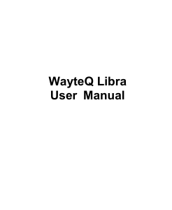 Handleiding WayteQ Libra Mobiele telefoon
