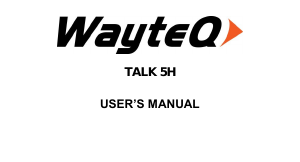 Manual WayteQ Talk 5H Mobile Phone