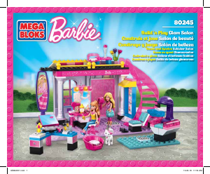 Manuale Mega Bloks set 80245 Barbie Salone di bellezza fashion