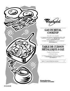 Manual Whirlpool G7CG3064 Hob