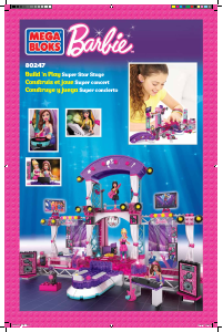 Manuale Mega Bloks set 80247 Barbie Superstar stage