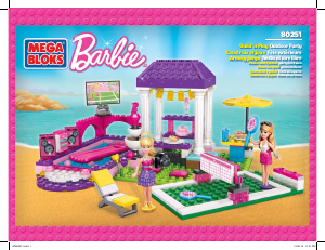 Bedienungsanleitung Mega Bloks set 80251 Barbie Outdoor party