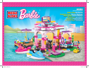 Manuale Mega Bloks set 80252 Barbie Favoloso porticciolo