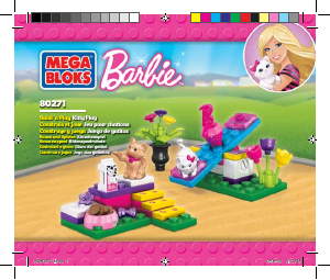 Handleiding Mega Bloks set 80271 Barbie Kittens