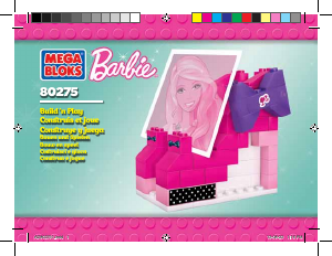 Handleiding Mega Bloks set 80275 Barbie Fashion schoenen