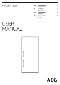 Brugsanvisning AEG RCB534F1LW Køle-fryseskab
