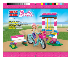 Handleiding Mega Bloks set 80286 Barbie Park