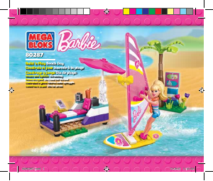 Manuale Mega Bloks set 80287 Barbie Giorno sulla spiaggia