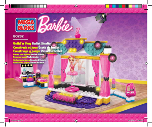 Bedienungsanleitung Mega Bloks set 80292 Barbie Ballettsaal