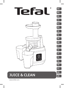 Kullanım kılavuzu Tefal ZC420E38 Juice & Clean Meyve sıkacağı