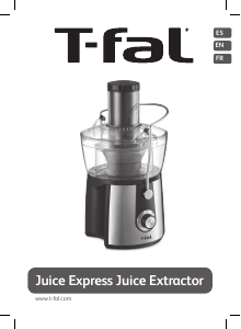 Manual Tefal ZE550DMX Juice Express Juicer