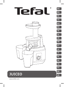 Kullanım kılavuzu Tefal ZC150838 Juiceo Meyve sıkacağı