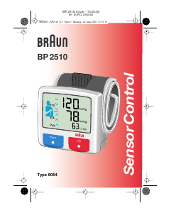 Manual de uso Braun BP2510 SensorControl Tensiómetro