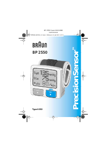 Manual de uso Braun BP2550 PrecisionSensor Tensiómetro