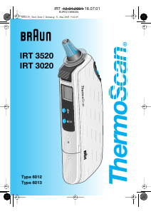 Handleiding Braun IRT 3520 ThermoScan Thermometer