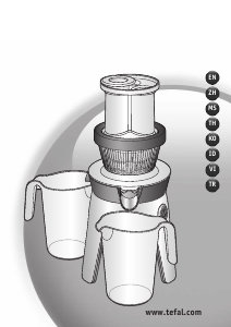 Panduan Tefal ZC500H65 Pembuat Jus