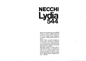 Manuale Necchi 544 Lydia Macchina per cucire