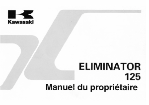 Mode d’emploi Kawasaki Eliminator 125 (1997) Moto