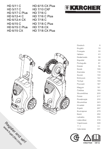 Manuale Kärcher HD 7/10 CXF Idropulitrice
