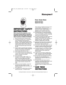 Manual de uso Honeywell HZ-339 Calefactor