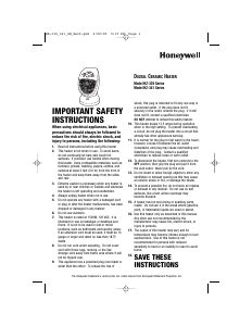 Manual Honeywell HZ-341 Heater