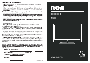 Manual de uso RCA L32S9500 Televisor de LED