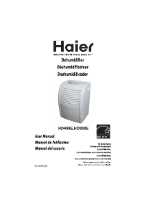 Manual de uso Haier HD458E Deshumidificador