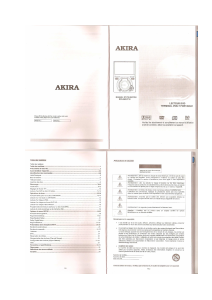 Mode d’emploi Akira DPS-S62UT10 Lecteur DVD