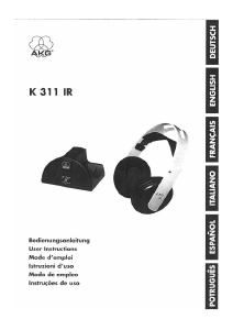 Manual AKG K311 IR Headphone