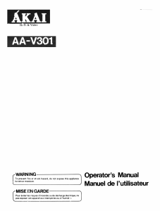 Manual Akai AA-V301 Receiver