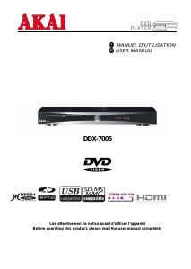 Mode d’emploi Akai DDX-7005 Lecteur DVD