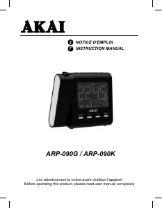 Mode d’emploi Akai ARP-090K Réveil