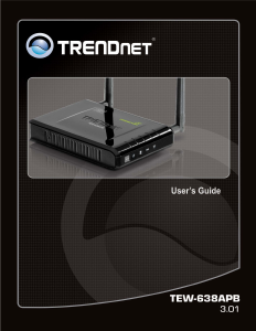 Handleiding TRENDnet TEW-638APB Access point